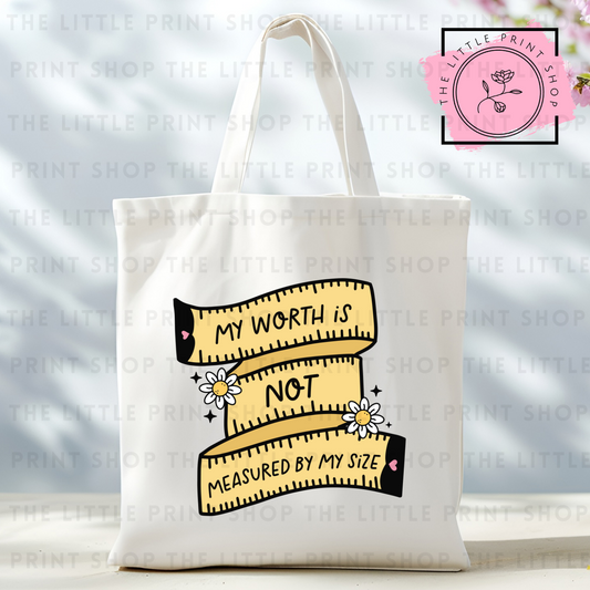 Tape Measure - Tote Bag DTF Transfer