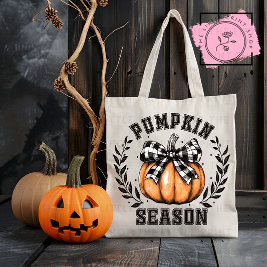 Pumpkin Season - Tote Bag DTF Transfer