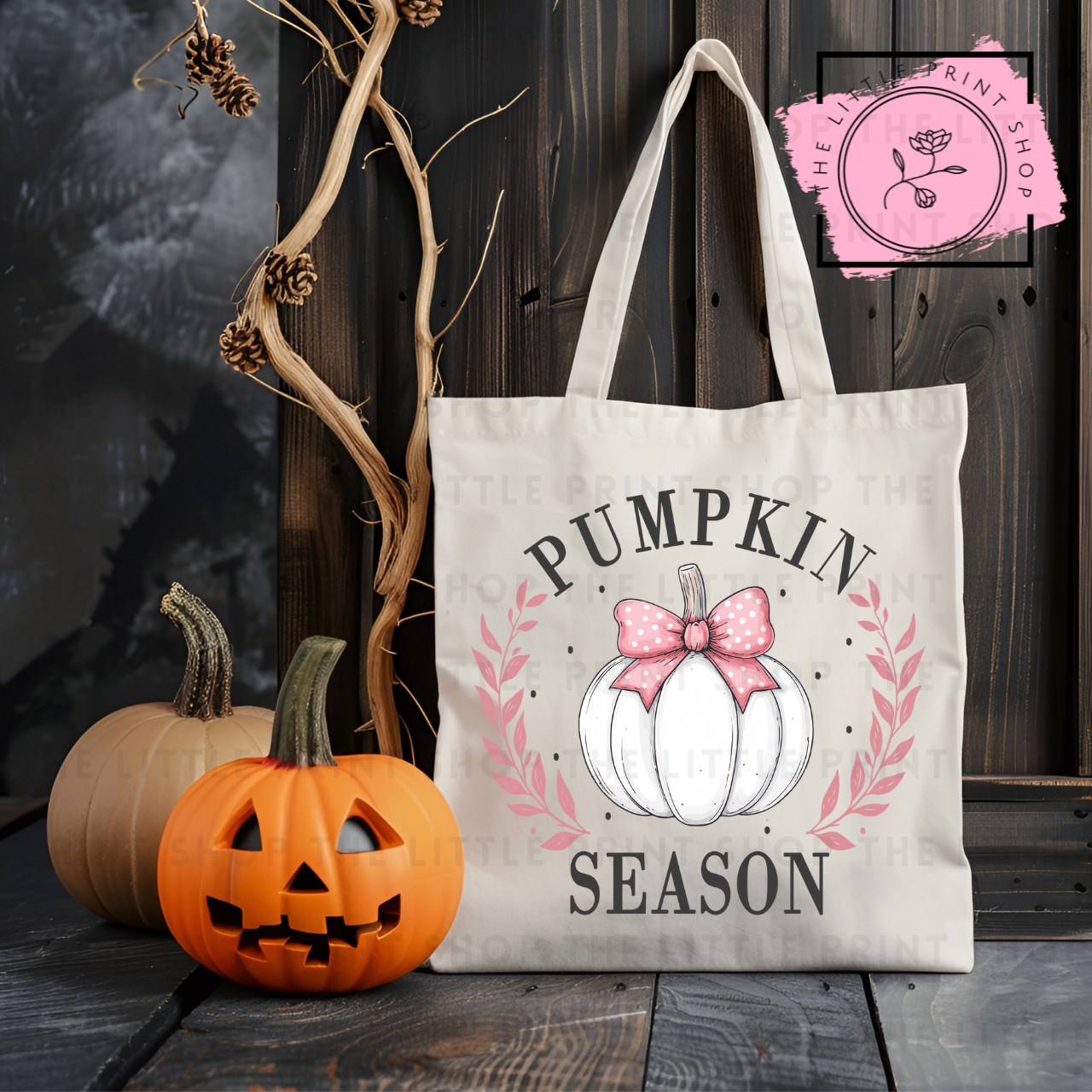 Pumpkin Season - Tote Bag DTF Transfer