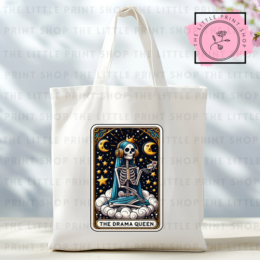 Drama Queen Tarot Card - Tote Bag DTF Transfer