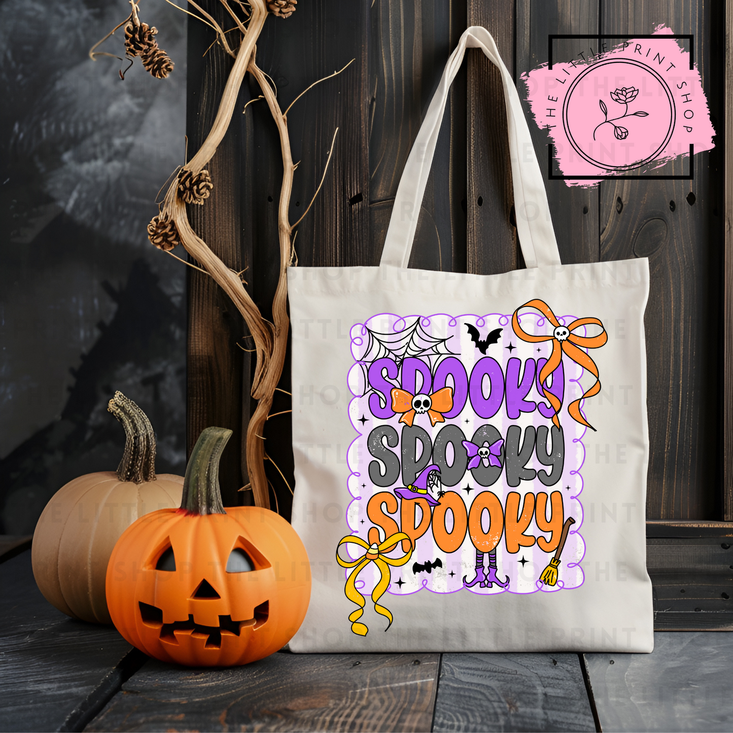 Spooky Spooky - Tote Bag DTF Transfer