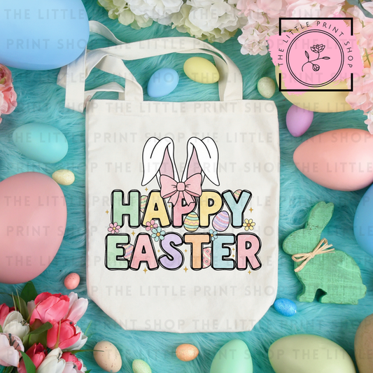 Happy Easter - Tote Bag DTF Transfer
