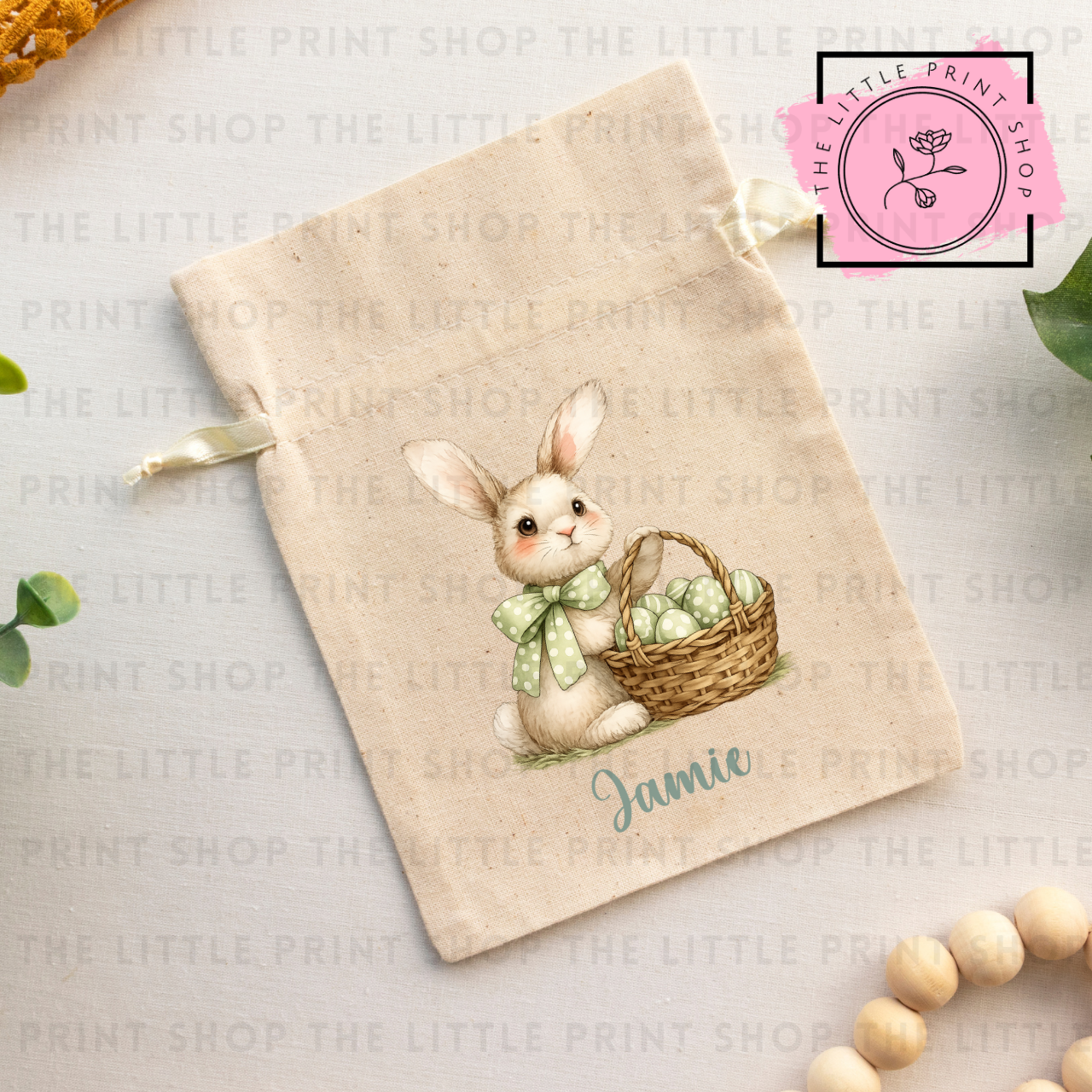 Happy Easter - Sage Green - DTF Transfer