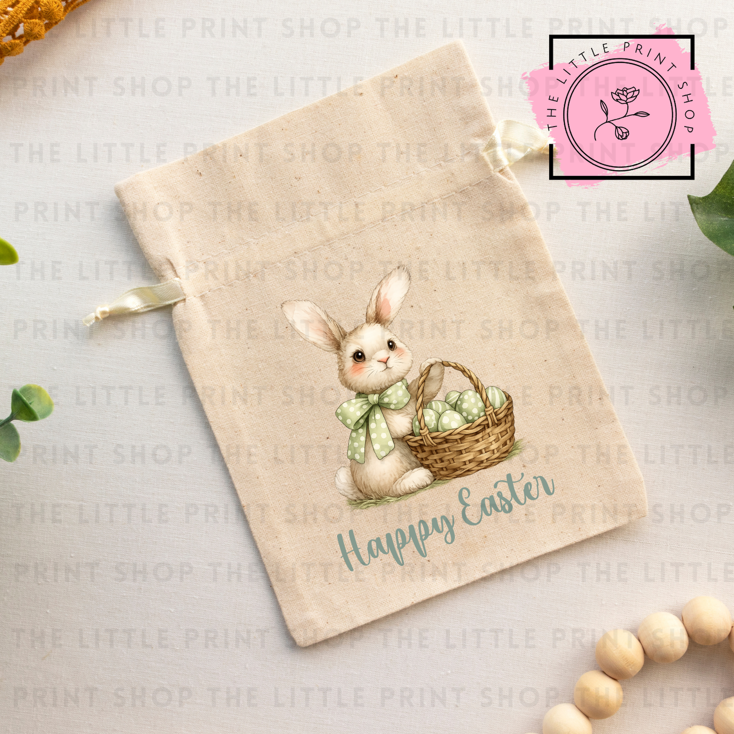 Happy Easter - Sage Green - DTF Transfer