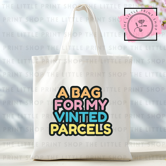 Bag Of Parcels - Tote Bag DTF Transfer