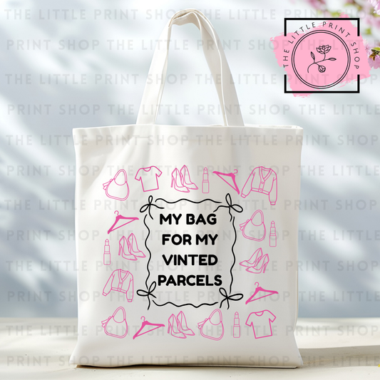 Bag Of Parcels - Tote Bag DTF Transfer