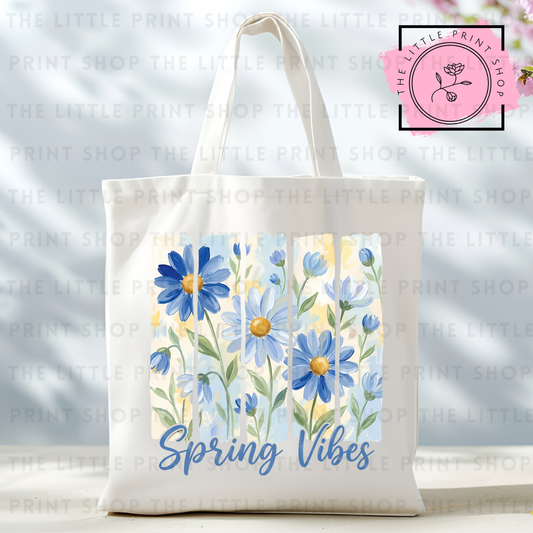 Spring Vibes - Tote Bag DTF Transfer