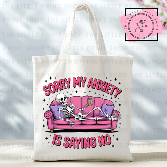 Saying No - Tote Bag DTF Transfer