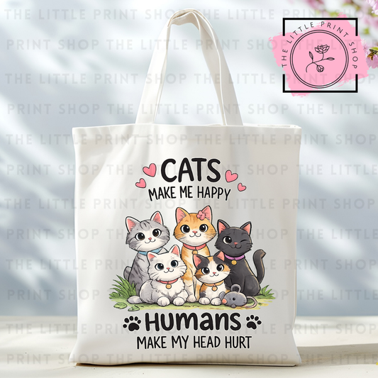Cats - Tote Bag DTF Transfer
