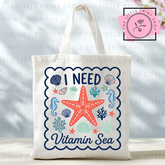 Vitamin Sea - Tote Bag DTF Transfer