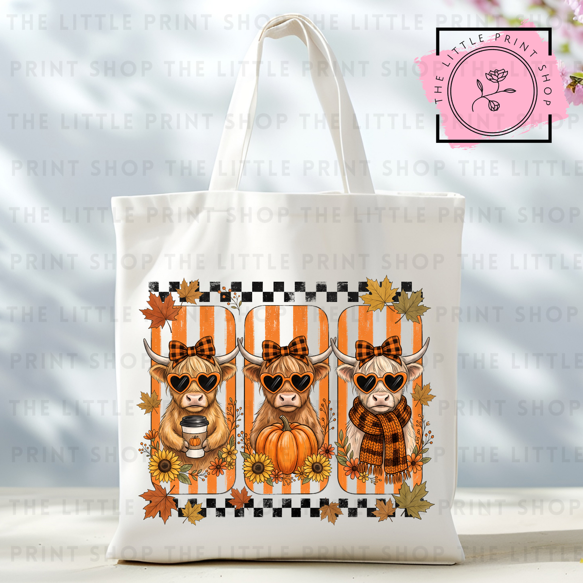 Halloween Cows - Tote Bag DTF Transfer