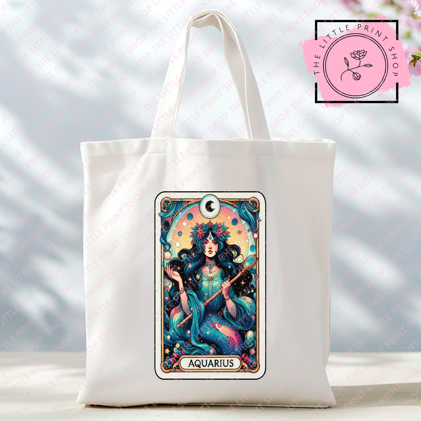 Star Sign Tarot Card - Tote Bag DTF Transfer