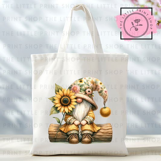 Sunflower Gonk - Tote Bag DTF Transfer