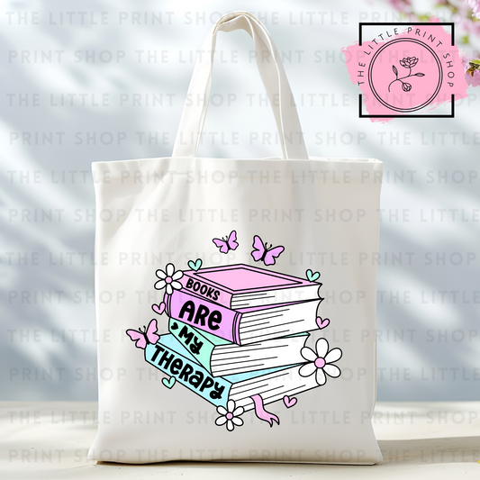 Books - Tote Bag DTF Transfer