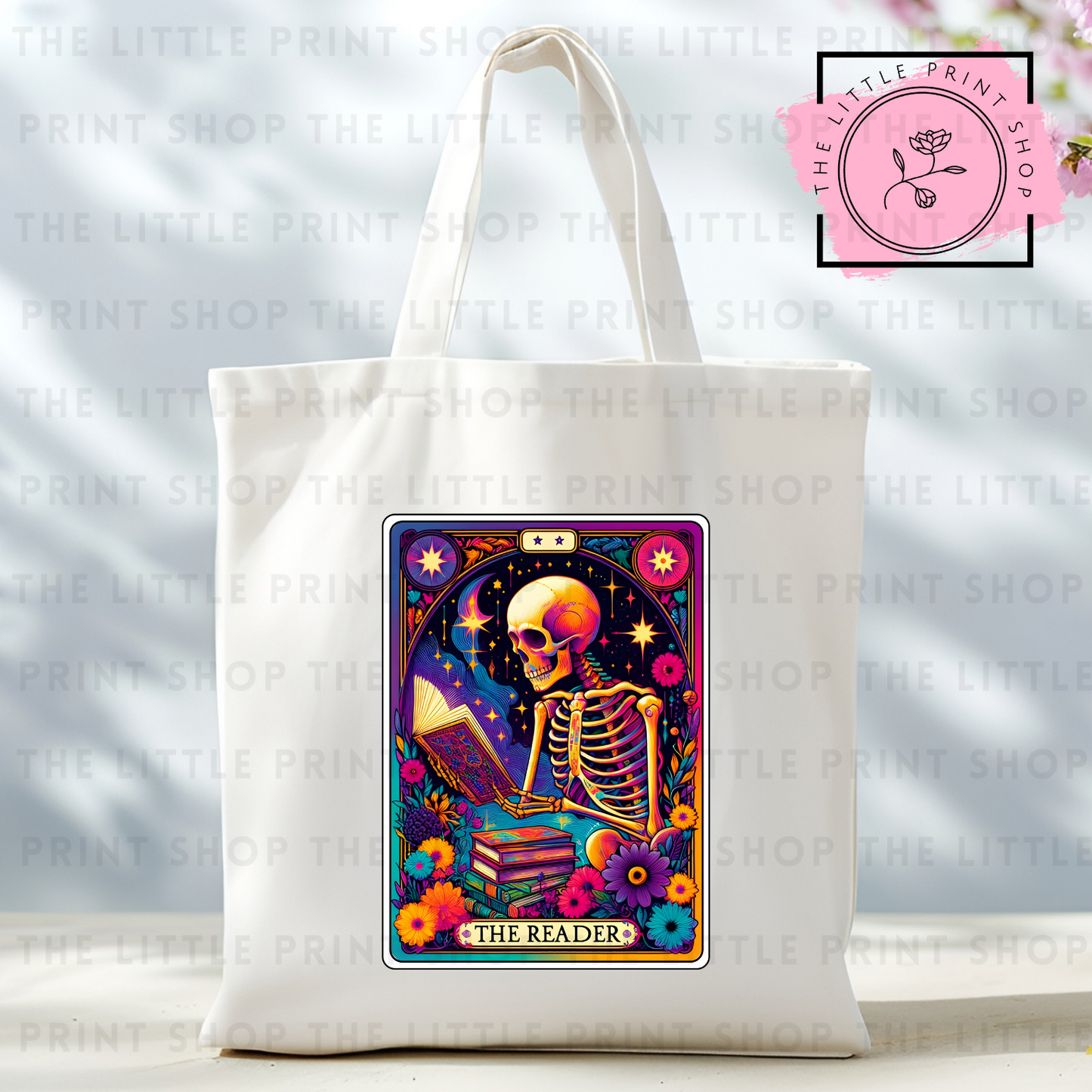 The Reader - Tote Bag DTF Transfer