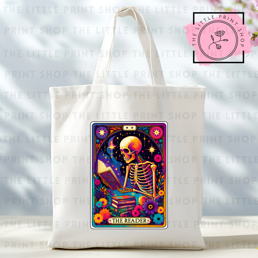 The Reader - Tote Bag DTF Transfer