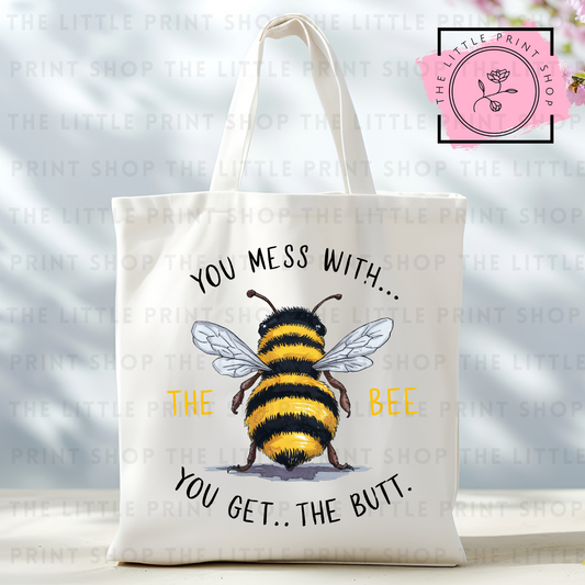 Bee - Tote Bag DTF Transfer