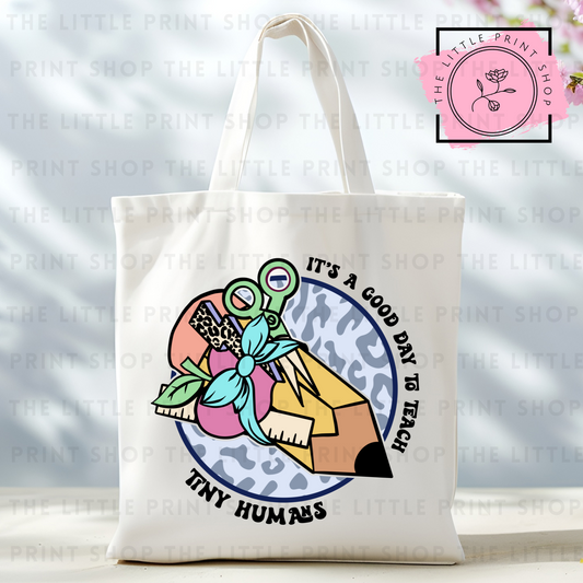 Tiny Humans - Tote Bag DTF Transfer