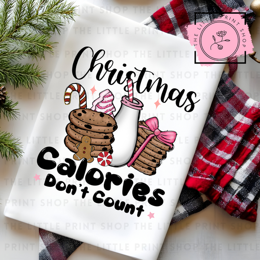 Christmas Calories Don't Count - DTF Transfer
