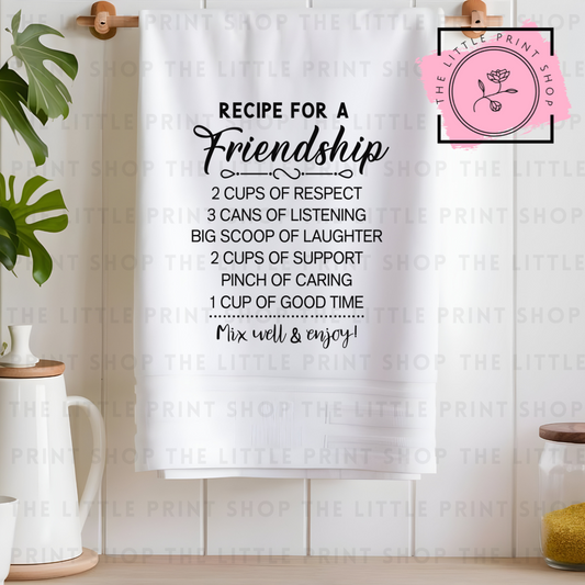 Friendship Recipe - DTF Transfer