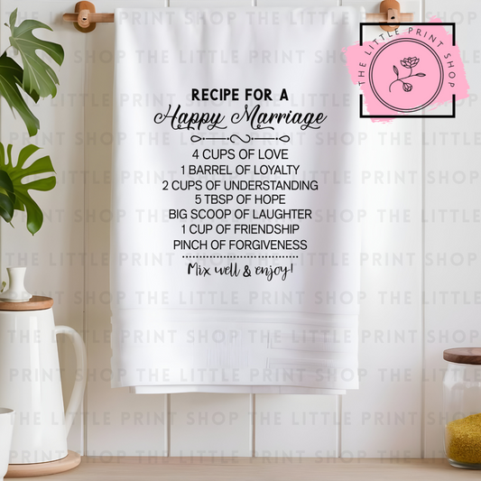 Happy Marriage Recipe - DTF Transfer