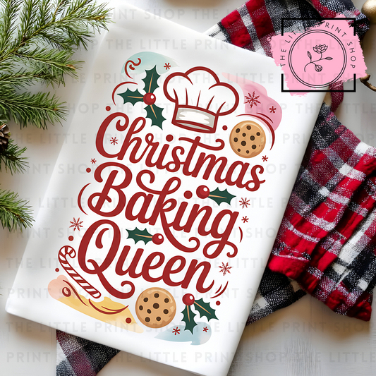 Christmas Baking Queen - DTF Transfer