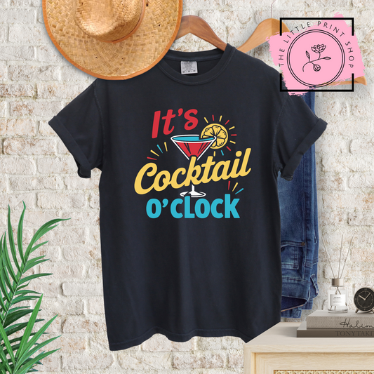 Cocktail O'Clock - DTF Transfer Decal