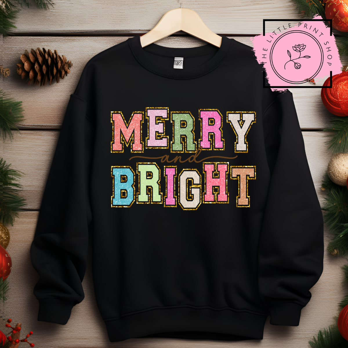 Merry & Bright - DTF Transfer Decal