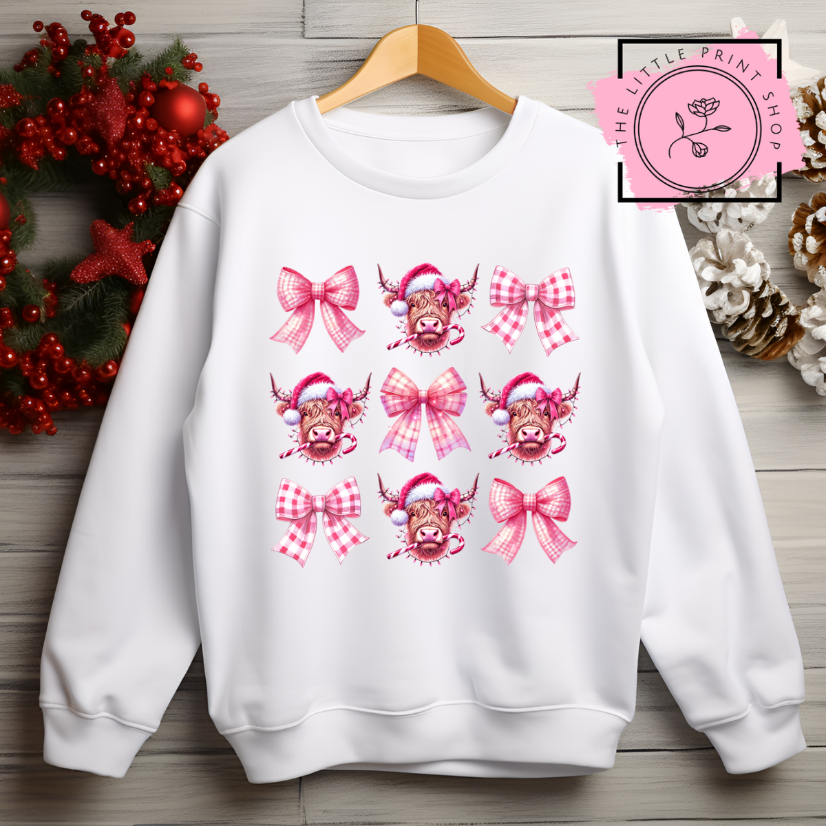 Pink Highland Cows - DTF Transfer Decal