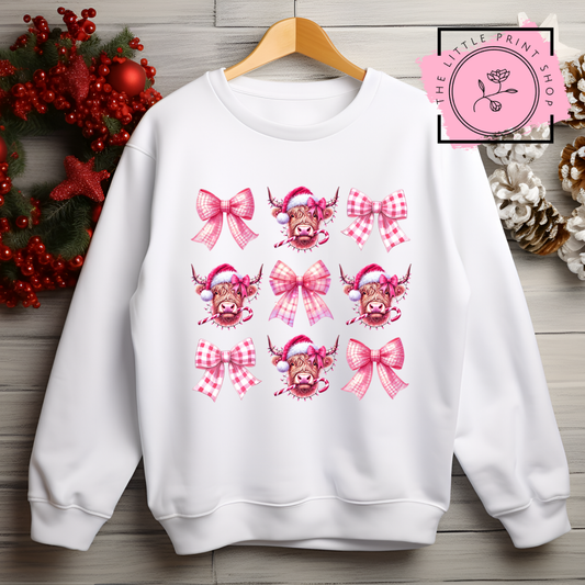 Pink Highland Cows - DTF Transfer Decal