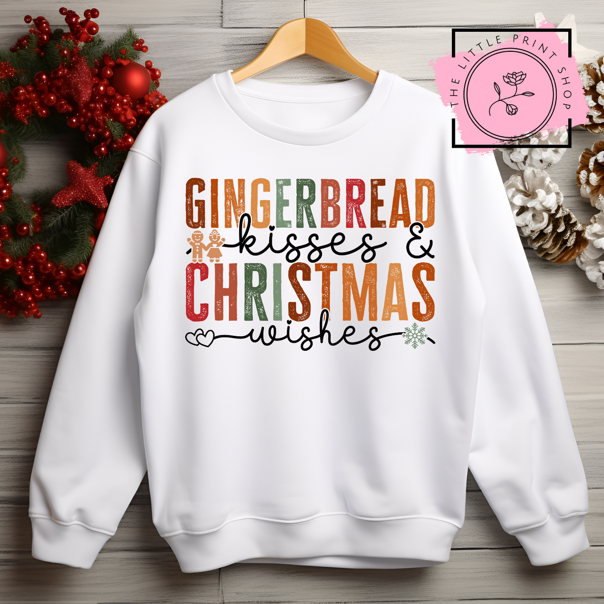 Gingerbread Kisses - DTF Transfer Decal