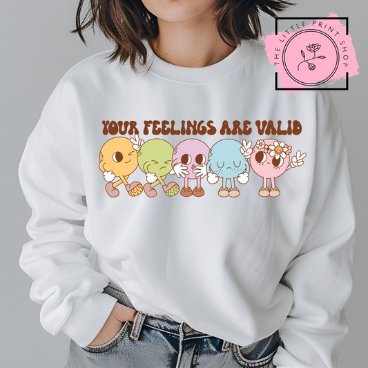 Feelings Are Valid - DTF Transfer Decal