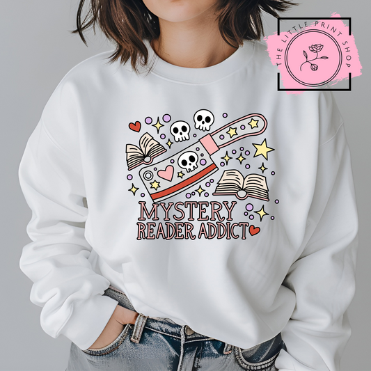 Mystery Reader Addict - DTF Transfer Decal