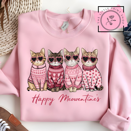 Valentines Cats - DTF Transfer Decal