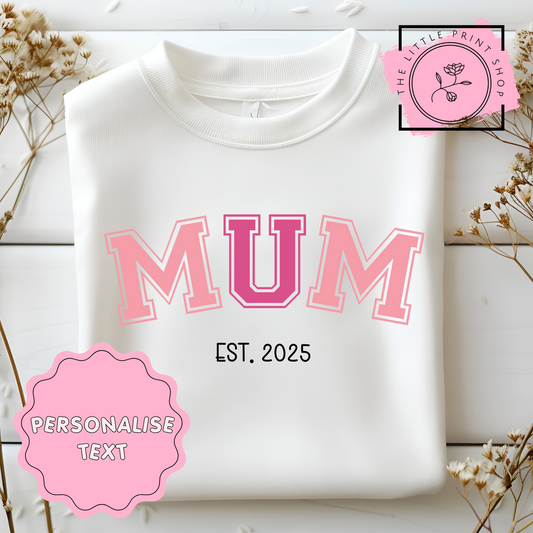 Mum - Pink - DTF Transfer Decal