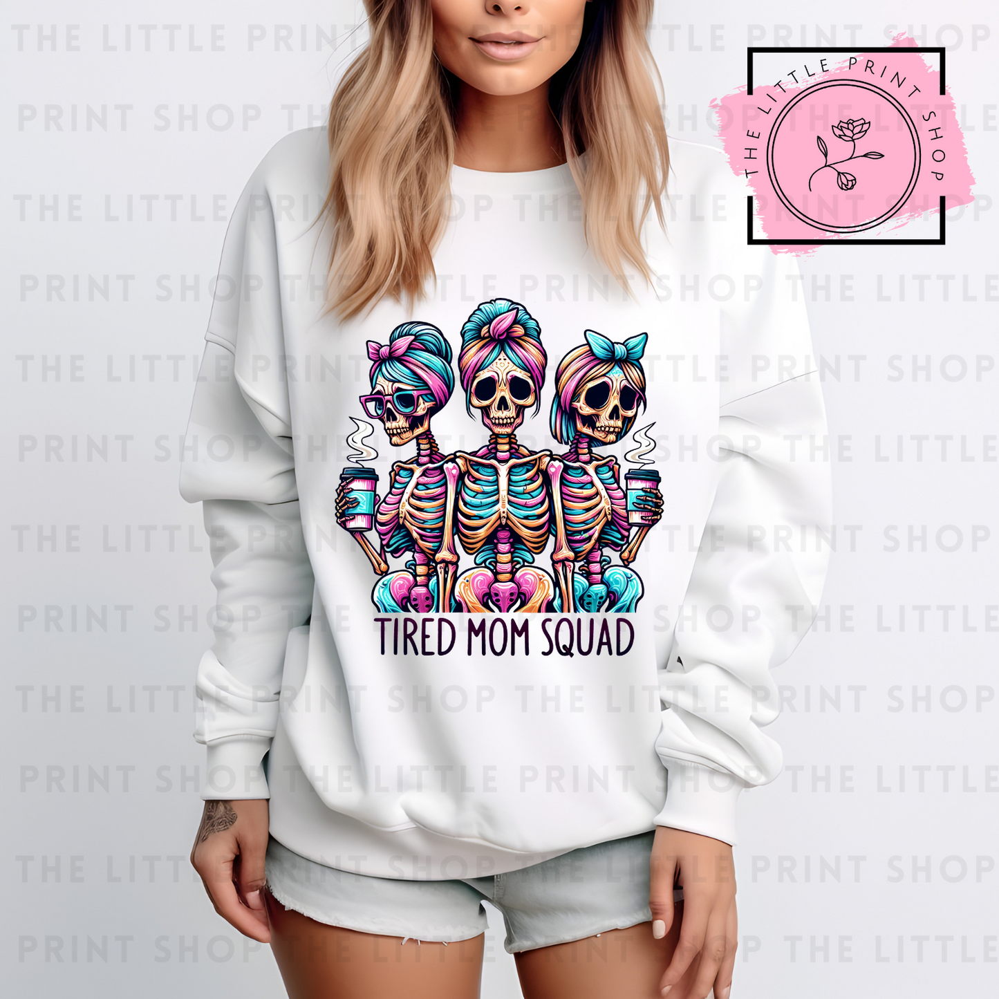Tired Mom Squad - DTF Transfer Decal