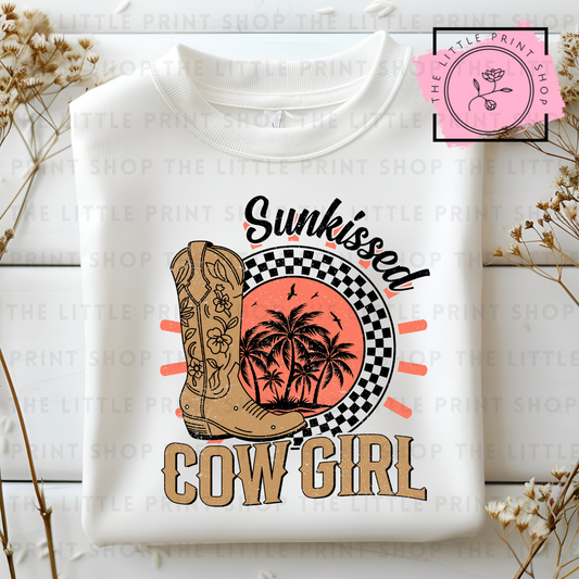 Sun kissed Cowgirl - DTF Transfer Decal
