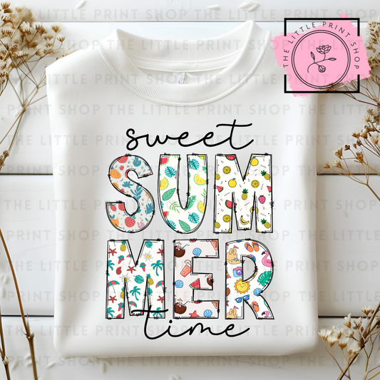 Sweet Summer Time - DTF Transfer Decal