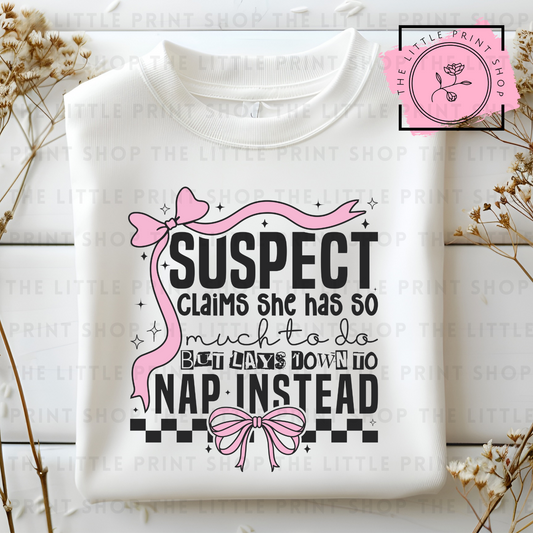 Nap Instead - DTF Transfer Decal