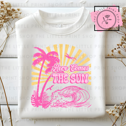 Here Comes The Sun - DTF Transfer Decal