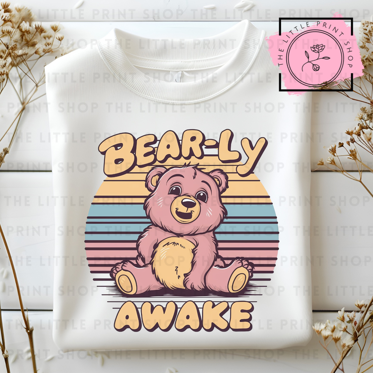 Bear-ly Awake - DTF Transfer Decal