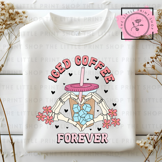 Iced Coffee Forever - DTF Transfer Decal