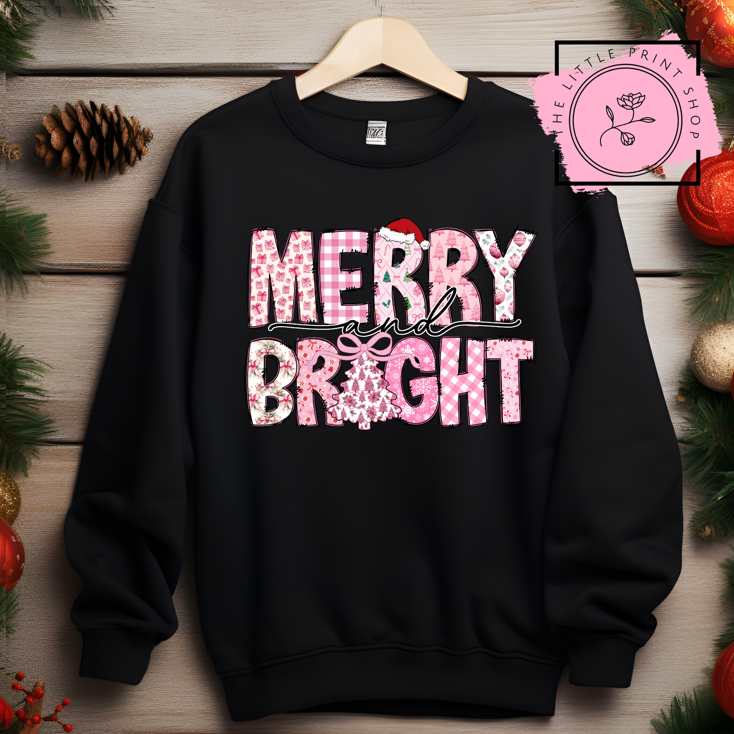 Merry Bright - DTF Transfer Decal