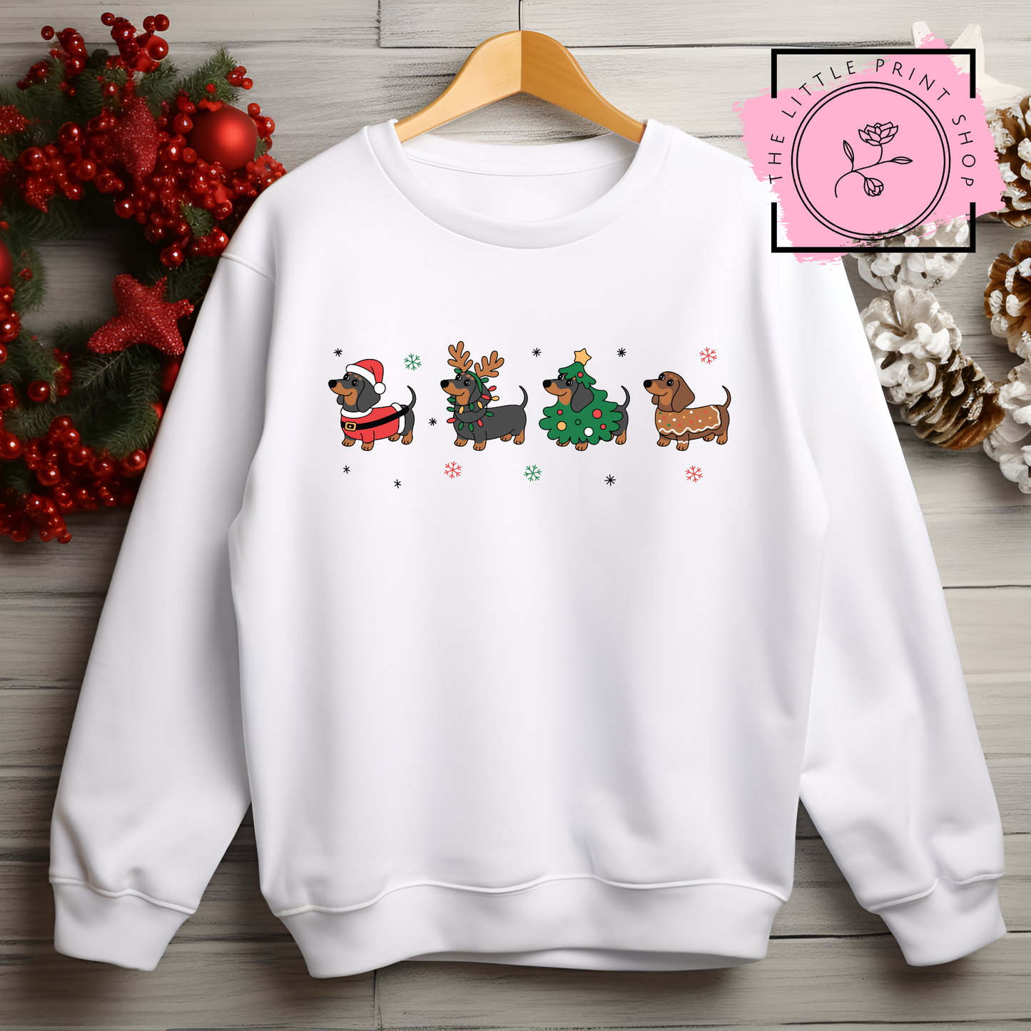 Merry Christmas Dogs - DTF Transfer Decal
