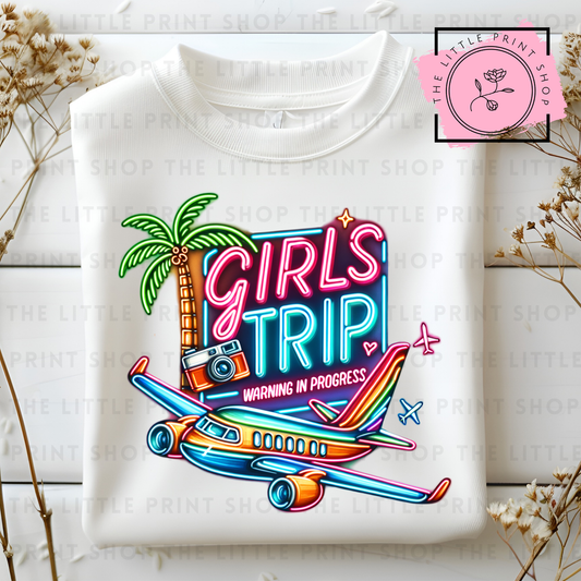 Girls Trip Neon - DTF Transfer Decal