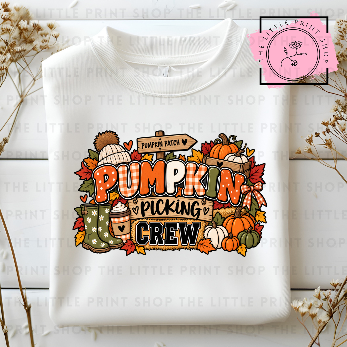 Pumpkin Picking Crew - DTF Transfer Decal