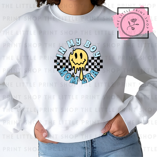 Boy Mom Era - Round - DTF Transfer Decal