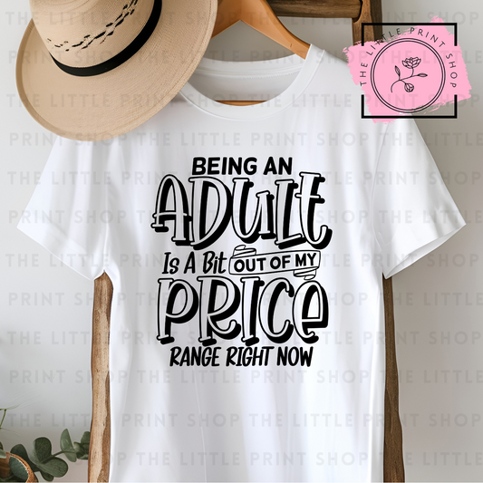 Adult Price - DTF Transfer Decal