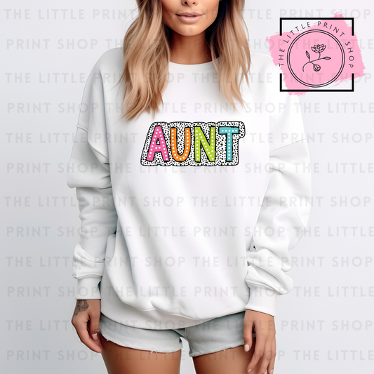 AUNT - DTF Transfer Decal