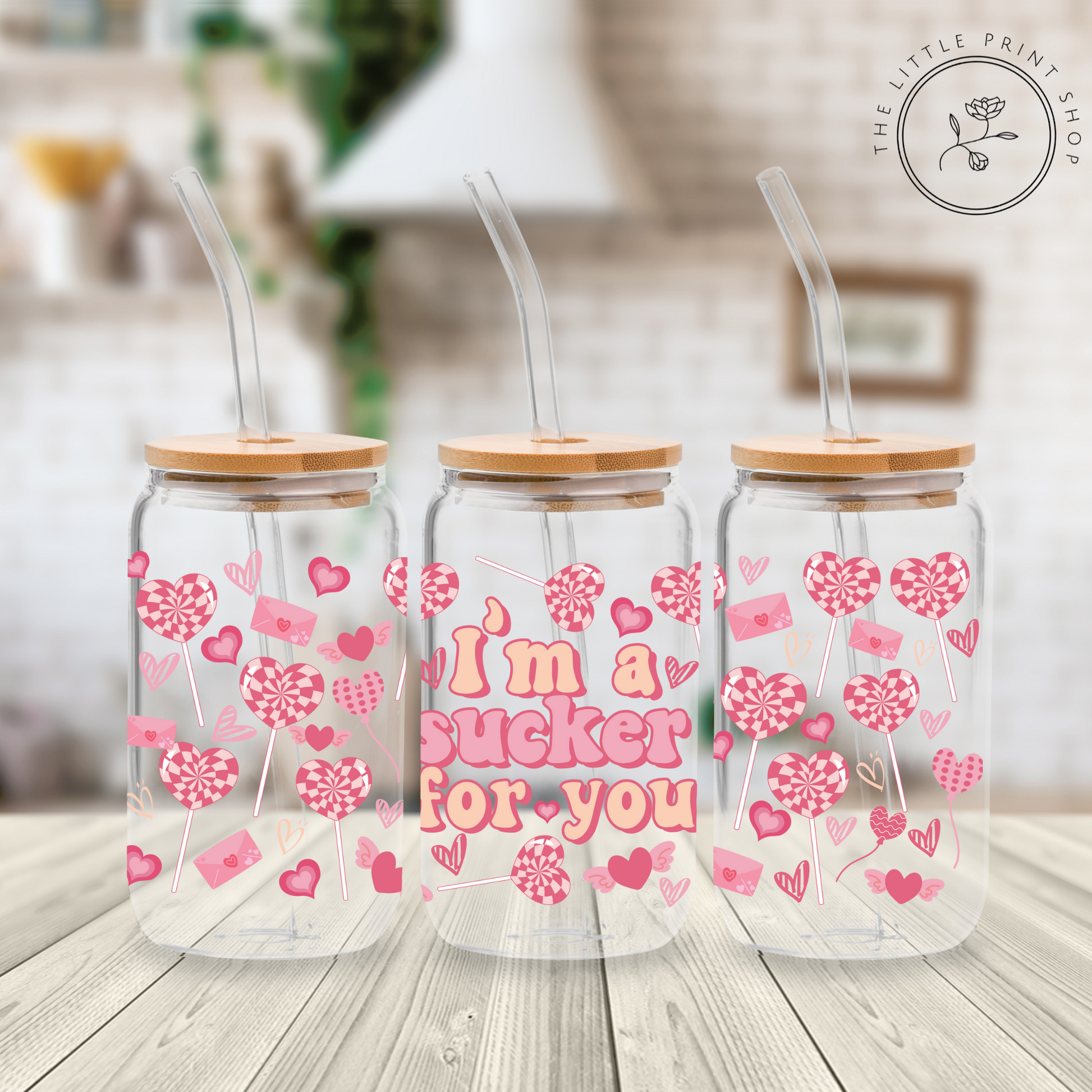 UV DTF Libbey Cup Wrap Love & Valentine